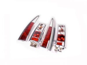 Clear glass taillights 855 / V70, chromium, 4 parts