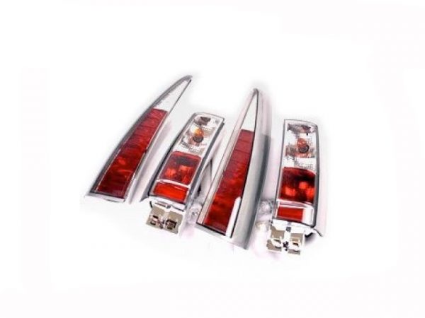 lmr Clear glass taillights 855 / V70, chromium, 4 parts