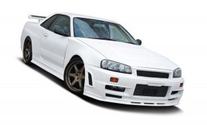 Front Wide Arches Z-Type Look Nissan Skyline R34 Gtr (For Z-Type Bumper)