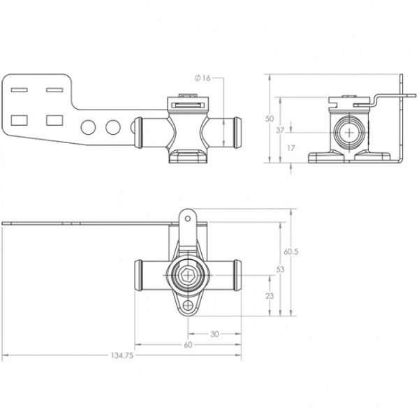 lmr Brass Heater Valve - 13mm (1/2") - Pull to Close