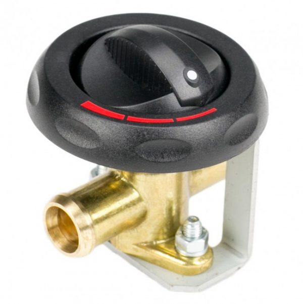 lmr Brass Heater Valve with Control Knob - 13mm (1/2")
