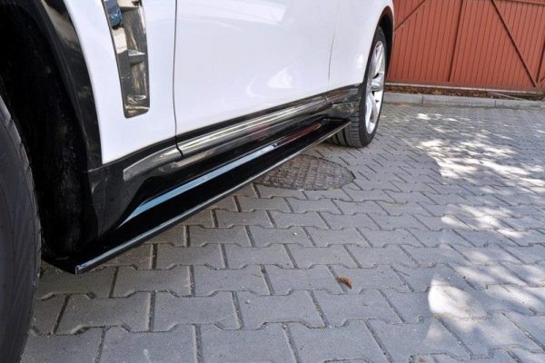 lmr Side Skirts Diffusers Infiniti Qx70 / Carbon Look