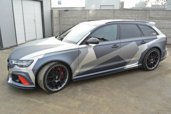 lmr Side Skirts Diffusers Audi Rs6 C7 / Carbon Look