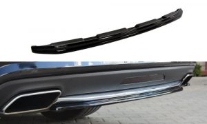 Central Bakre Splitter Mercedes Cls C218 (Utan En Vertikal Bar) Amg Line / ABS Svart Struktur