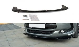 Front Splitter V.1 Citroen Ds5 Facelift / ABS Svart Struktur