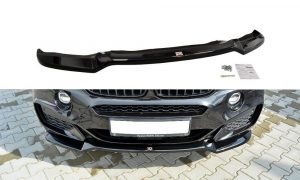 Front Splitter V.1 BMW X6 F16 Mpack / ABS Svart Struktur