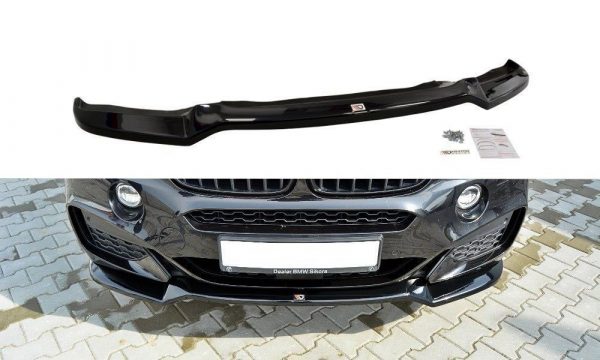 lmr Front Splitter V.1 BMW X6 F16 Mpack / Gloss Black