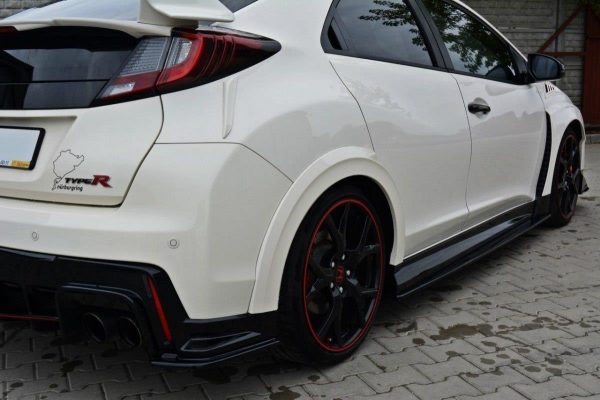 lmr Side Skirts Diffusers Honda Civic Ix Type R / Carbon Look