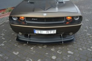 Hybrid Front Splitter V.1 Dodge Challenger Mk3. Phase-I Srt8 Coupe / Abs+Kolfiberlook