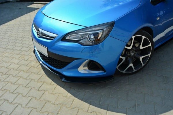 lmr Front Splitter Opel Astra J Opc / Vxr V.2 / Blanksvart