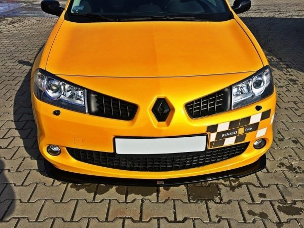 lmr Front Splitter Renault Megane Ii Rs (Facelift) / ABS Svart Struktur