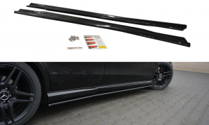 Side Skirts Diffusers Mercedes-Benz E63 Amg W212  / ABS Black / Molet