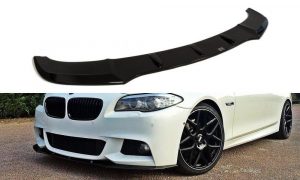Front Splitter V.1 BMW 5 F10/F11 Mpack / ABS Black / Molet