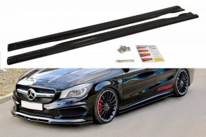 Side Skirts Diffusers Mercedes Cla 45 Amg C117 (Preface) / ABS Black / Molet