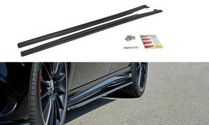 Side Skirts Diffusers Mercedes A W176/ Cla 117 Amg/ Cla 117 Amg Line Facelift / ABS Black / Molet