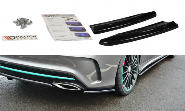 lmr Bakre Sidosplitters Mercedes-Benz Cla C117 Amg-Line Facelift / ABS Svart Struktur