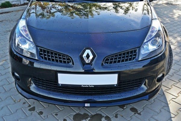 lmr Front Splitter Renault Clio Iii Rs / ABS Svart Struktur