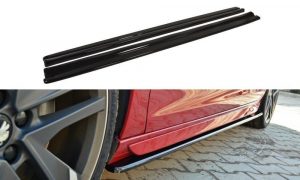 Side Skirts Diffusers Peugeot 308 Ii Gti / ABS Black / Molet
