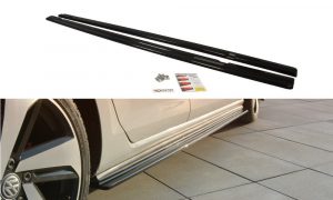 Side Skirts Diffusers Vw Golf Vii Gti Facelift / ABS Black / Molet