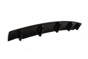 Central Rear Splitter BMW 5 F11 M-Pack (Fits Two Single Exhaust Ends) / ABS Black / Molet