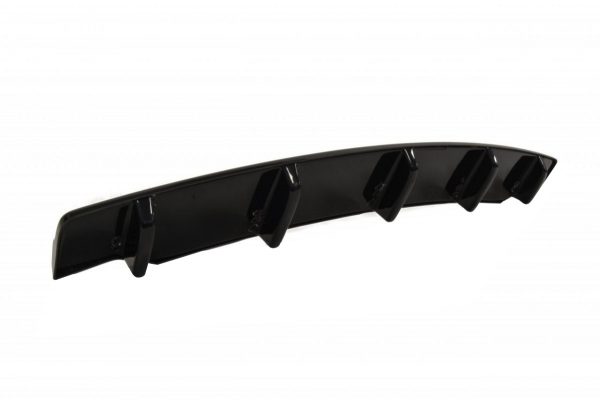 lmr Central Rear Splitter BMW 5 F11 M-Pack (Fits Two Single Exhaust Ends) / ABS Black / Molet