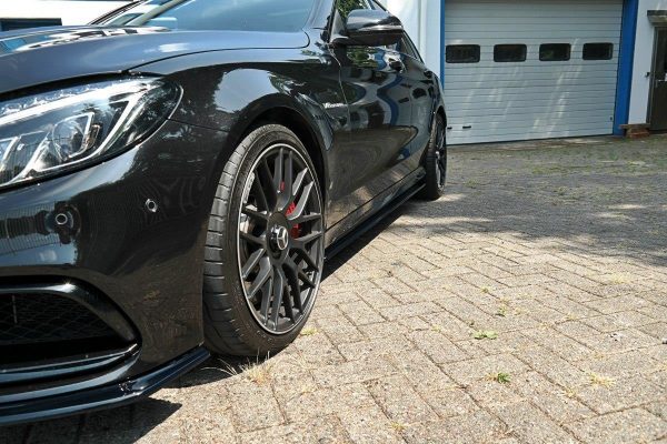 lmr Side Skirts Diffusers Mercedes C-Class S205 63Amg Estate / Carbon Look