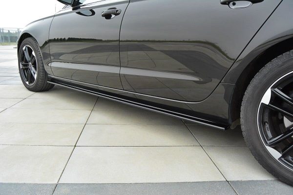lmr Side Skirts Diffusers Audi A6 C7 / ABS Black / Molet