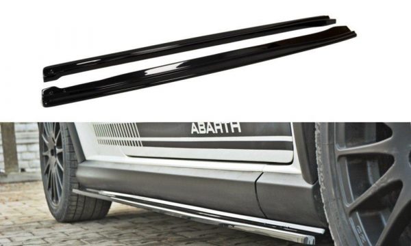 lmr Sidokjolar Diffusers Fiat Grande Punto Abarth / ABS Svart Struktur