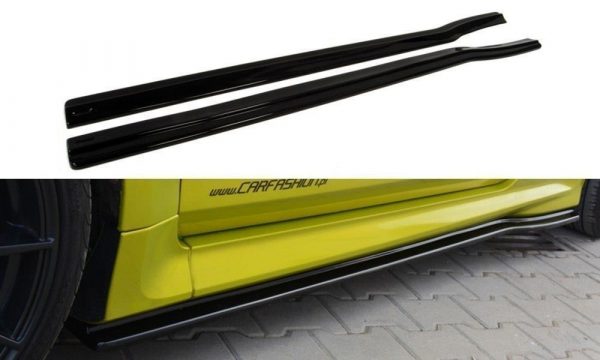 lmr Side Skirts Diffusers Ford Focus Mk2 Rs / Gloss Black