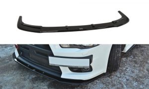 Front Splitter V.1 Mitsubishi Lancer Evo X / ABS Svart Struktur