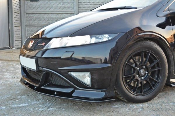 lmr Front Splitter Honda Civic Viii Type R Gp / Gloss Black