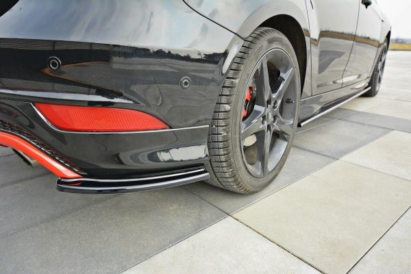 lmr Bakre Sidosplitters Ford Focus 3 St-Line (Facelift) / ABS Svart Struktur