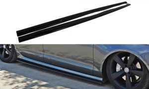Side Skirts Diffusers Audi A6 C7 S-Line / ABS Black / Molet