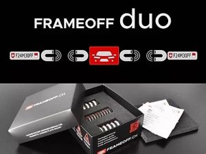 FRAMEOFF duo Magnetic License Plate Holder
