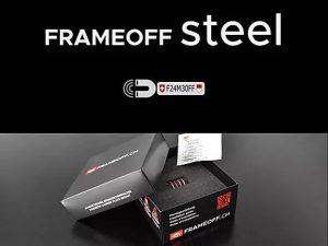 FRAMEOFF steel Magnetic License Plate Holder
