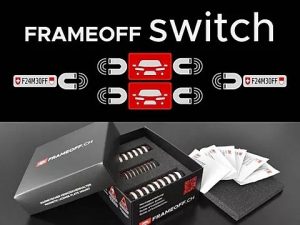 FRAMEOFF switch Magnetic License Plate Holder