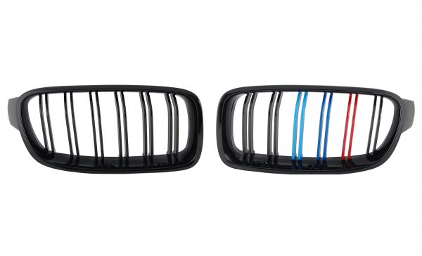 lmr Sport Grille Gloss Black Double Rib Tricolor BMW F30 / F31 (12-UP)