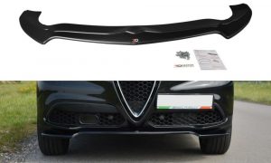 Front Splitter V.1 Alfa Romeo Stelvio / ABS Svart Struktur