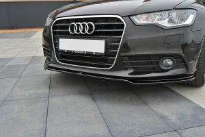 Front Splitter V.1 Audi A6 C7 / Gloss Black