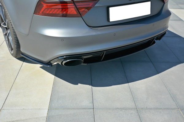 lmr Bakre Sidosplitters Audi Rs7 Facelift / ABS Svart Struktur