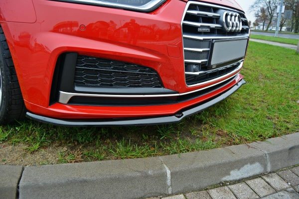 lmr Front Splitter V.2 Audi A5 F5 S-Line / Blanksvart