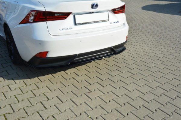 lmr Central Bakre Splitter Lexus Is Mk3 H (Med Vertikala Stänger) / Blanksvart