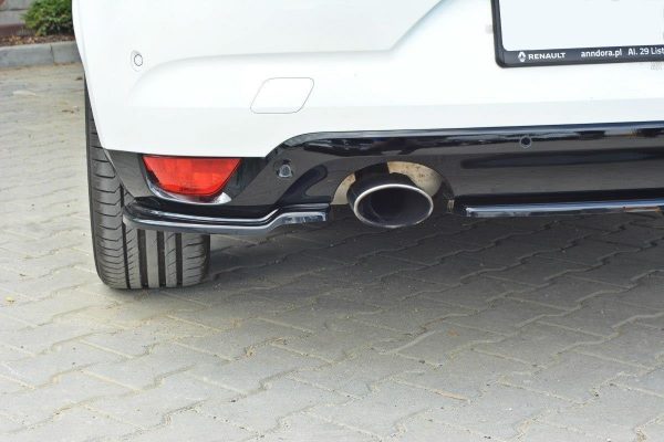 lmr Bakre Sidosplitters Renault Megane Mk4 Hatchback / ABS Svart Struktur
