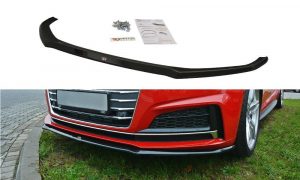 Front Splitter V.2 Audi A5 F5 S-Line / ABS Svart Struktur