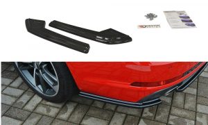 Bakre Sidosplitters Audi A4 B9 S-Line / ABS Svart Struktur