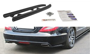 Rear Side Splitters Mercedes Cls C218 / ABS Black / Molet