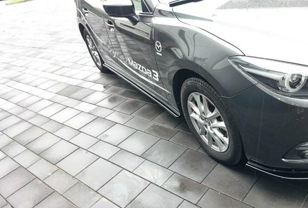 lmr Sidokjolar Diffusers Mazda 3 Bm (Mk3) Facelift / ABS Svart Struktur