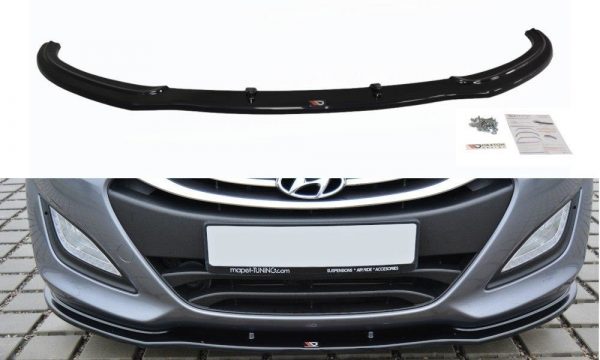 lmr Front Splitter Hyundai I30 Mk.2 / ABS Svart Struktur
