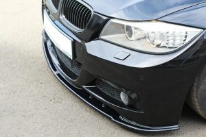 Front Splitter V.1 BMW 3 E91 M-Pack Facelift / ABS Black / Molet