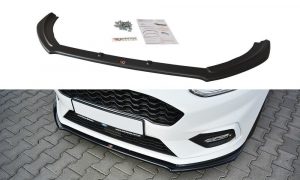 Front Splitter V.2 Ford Fiesta Mk8 ST / ST-Line / ABS Svart Struktur